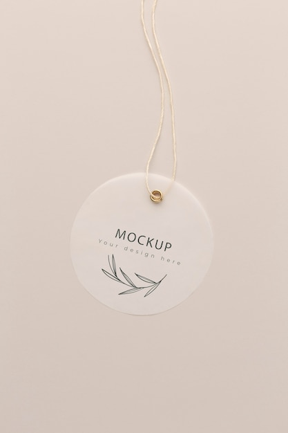 Stoffen kledinglabels mockup