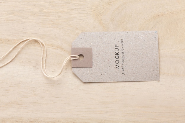 Stoffen kledinglabels mockup