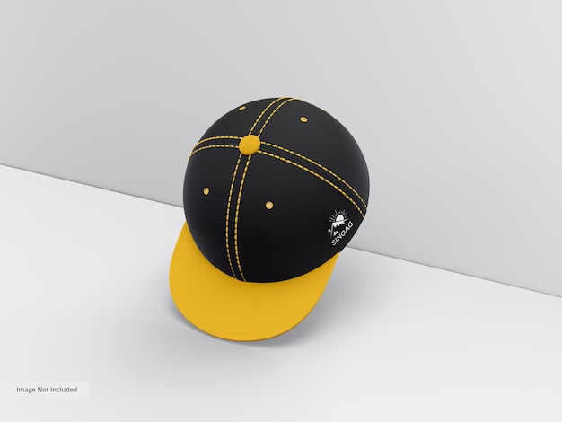 Stoffen sportmuts branding mockup