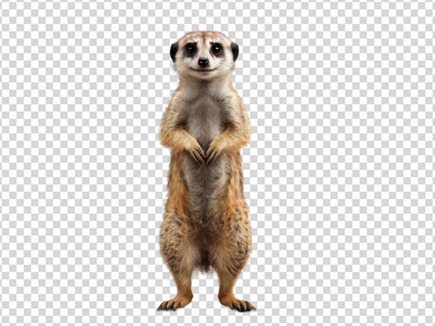 PSD stojący meerkat zwierzę png przezroczysty