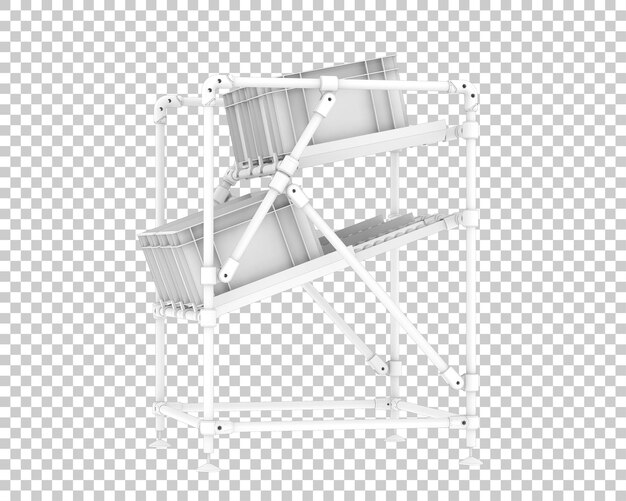 PSD stojak na owoce izolowany na przezroczystym tle ilustracja renderowania 3d