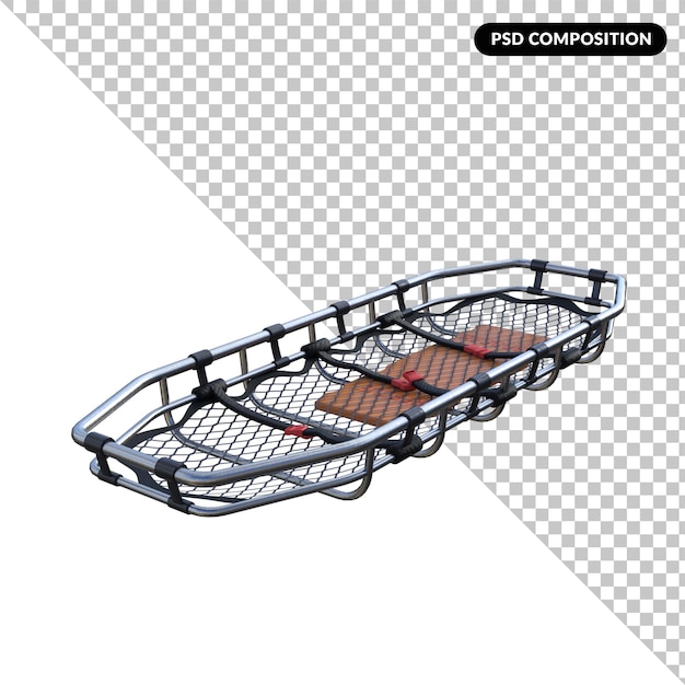 PSD stokes basket geïsoleerd 3d-rendering