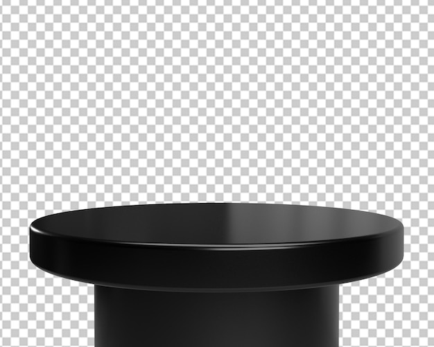 Stół czarny etap produktu stojak 3D na poduim