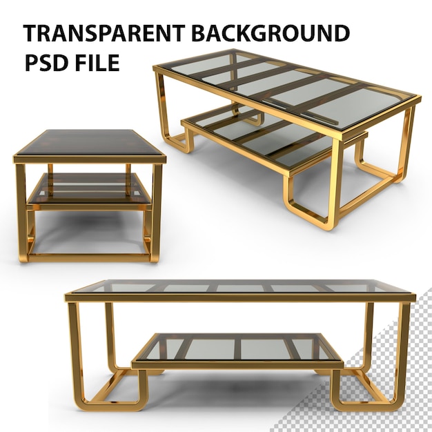 PSD stół kawowy png