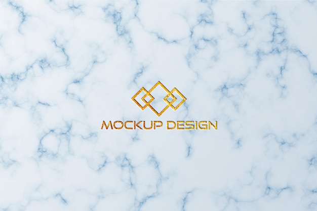 Stone background logo mockup