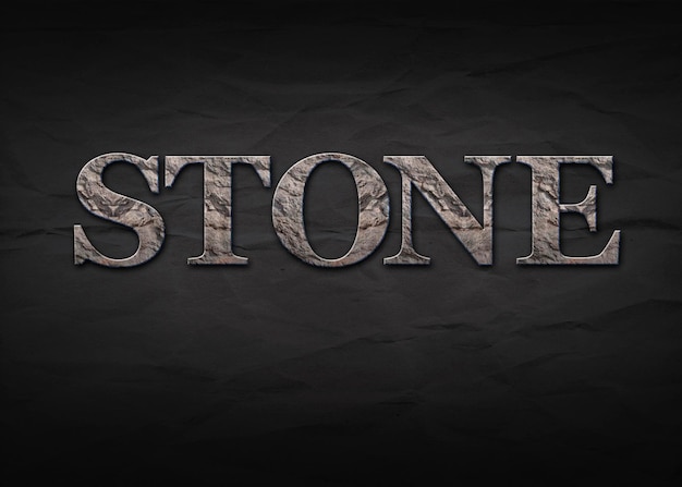 Stone effect photoshop style template