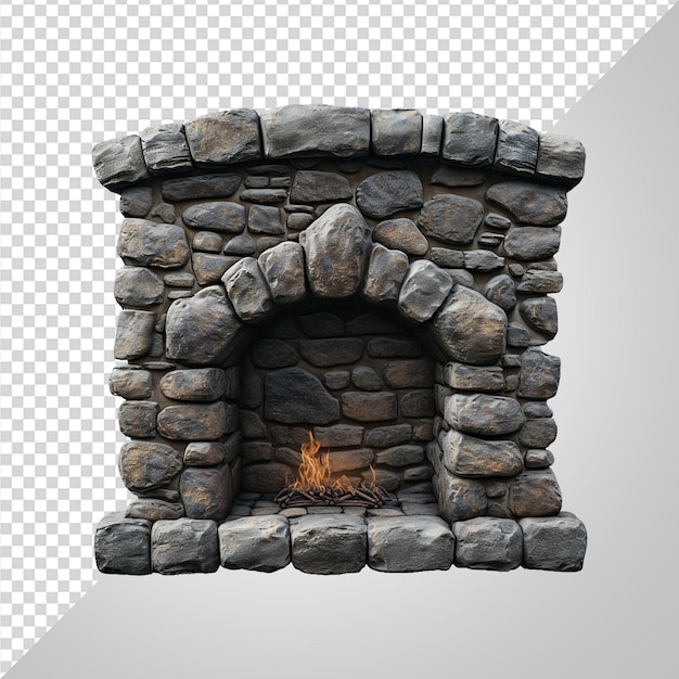 PSD stone fire place png