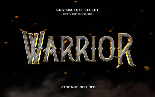 PSD stone and gold movie 3d text style effect