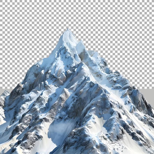 PSD stone mountain on transparent background ai generated