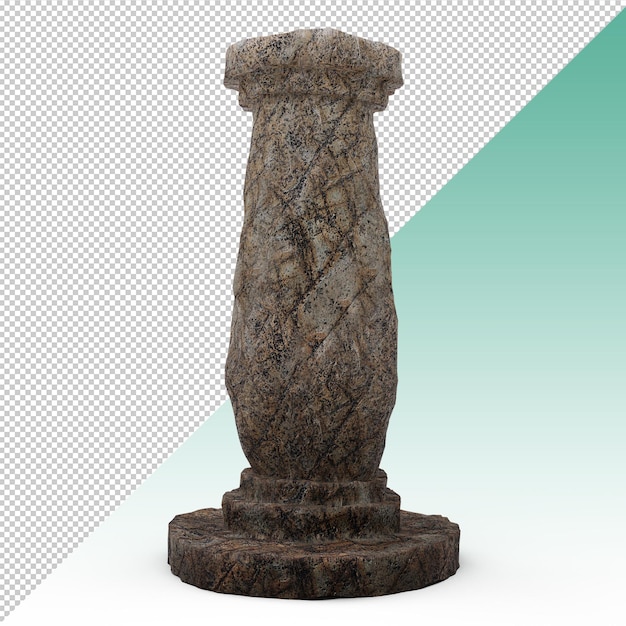 PSD stone pillar