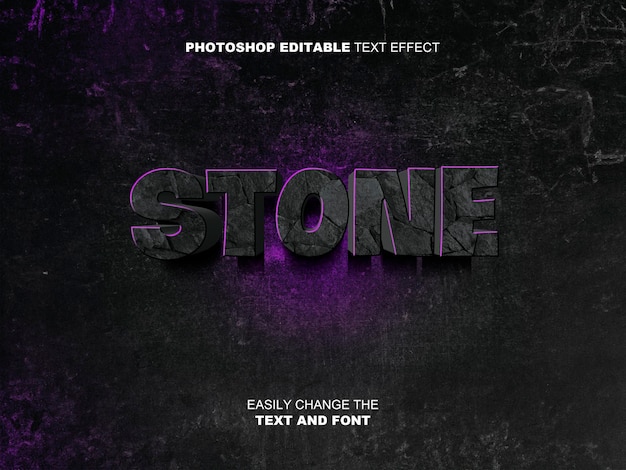 PSD stone psd edit text