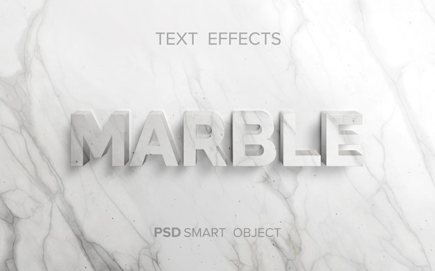 PSD stone structure text effect