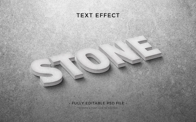 PSD stone text effect design