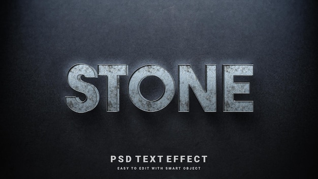 PSD stone text effect