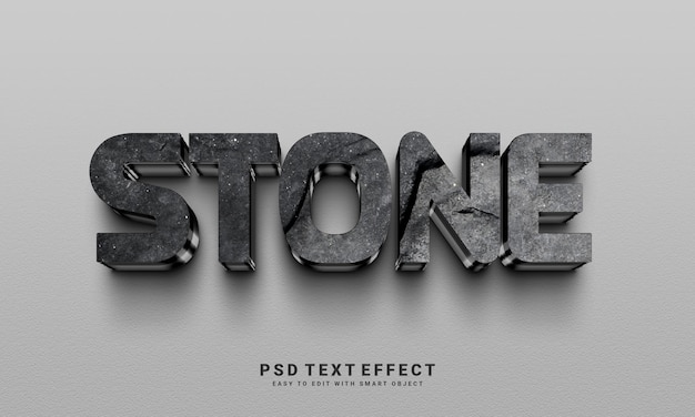 PSD stone text effect