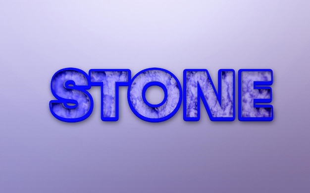 STONE TEXT EFFECT