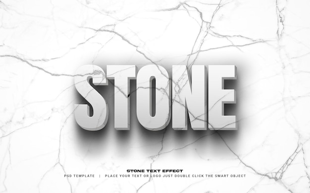 Stone text effect