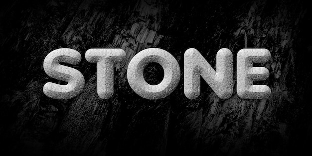 Stone Text Style Effect