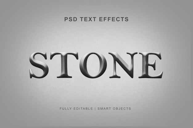 Эффект каменного текста