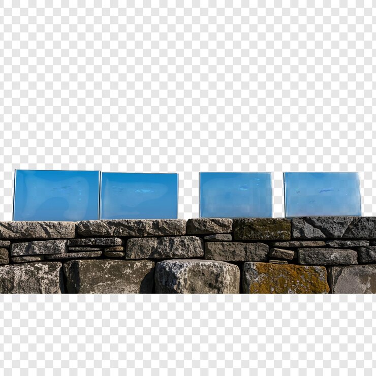 PSD stone wall