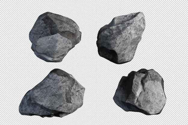 PSD stones from various natural landscapes