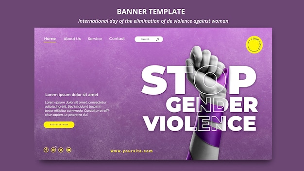 PSD stop violence against women banner