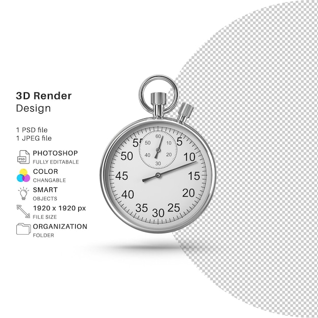 PSD un cronometro con un tempo di 1 : 35 su di esso