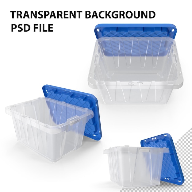 Storage plastic container with lid png