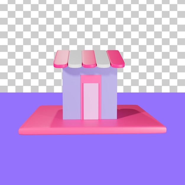 Store 3d illustration