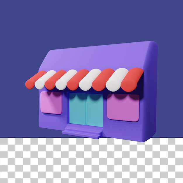 Store 3d illustration