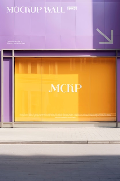 PSD store exterior mockup design