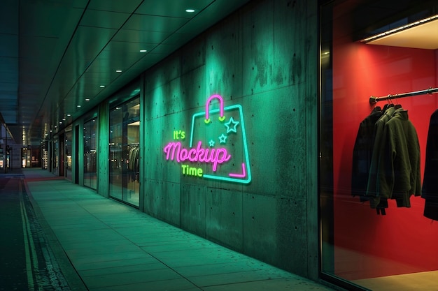 PSD store exterior  mockup