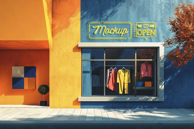 Store exterior  mockup