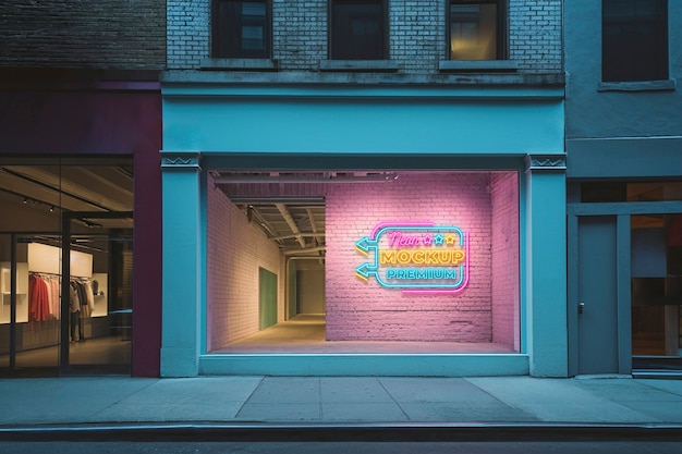 Store exterior  mockup