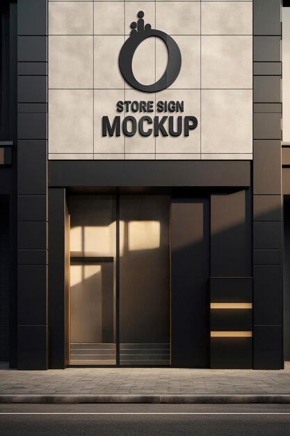 PSD store exterior mockup