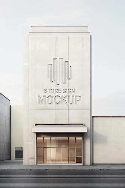 PSD store exterior mockup