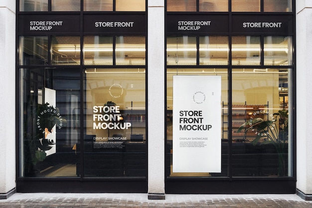 PSD store front mockup
