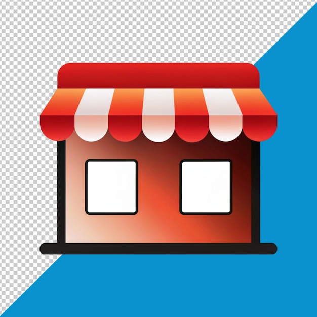 Store icon on transparent background