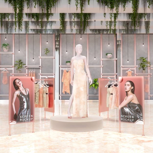 store interior design mockup