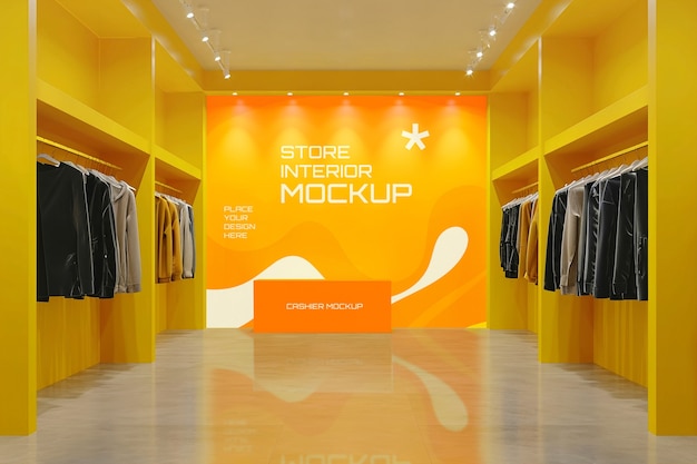 PSD store interior design mockup