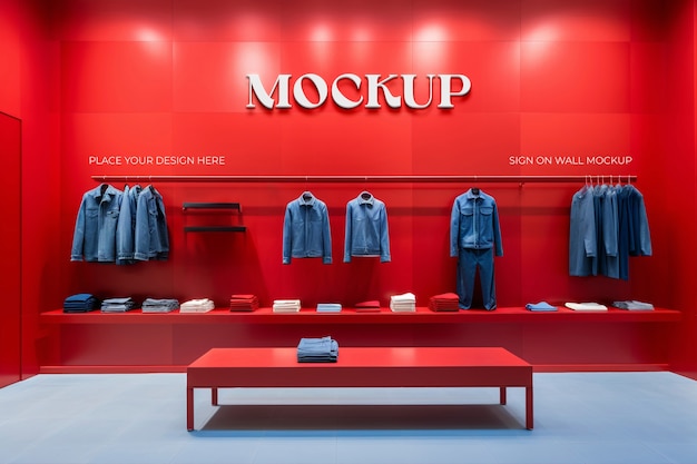 PSD store interior design mockup