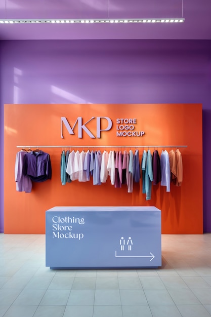 PSD store interior design mockup