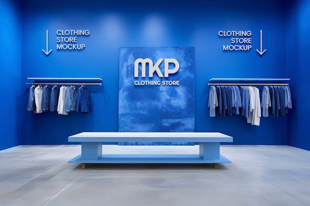 PSD store interior design mockup