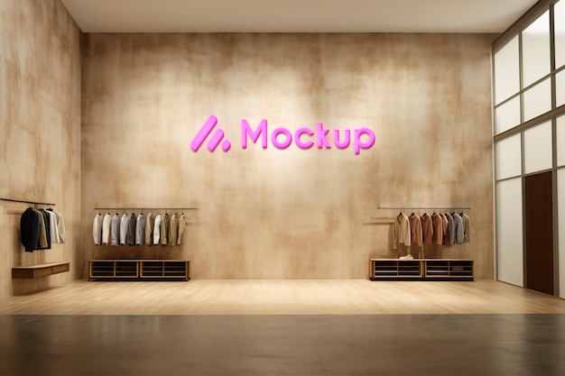 PSD store interior mockup design