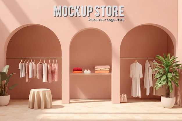 PSD store interior mockup design