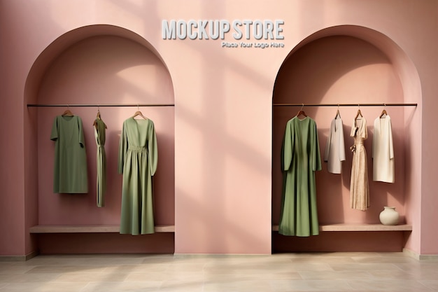 PSD store interior mockup design