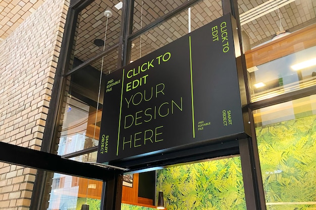 Store sign mockup