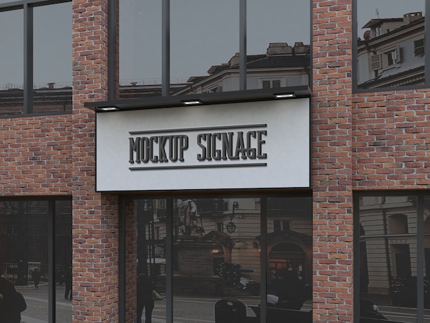 store signboard mock-up design