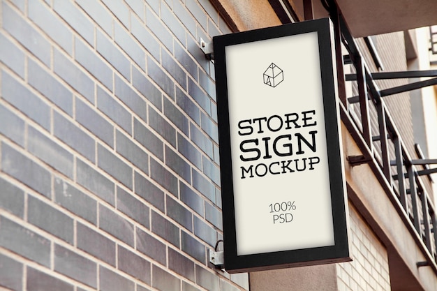 PSD store signs mock-ups