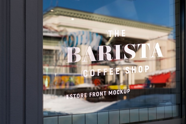 Store window mockup design